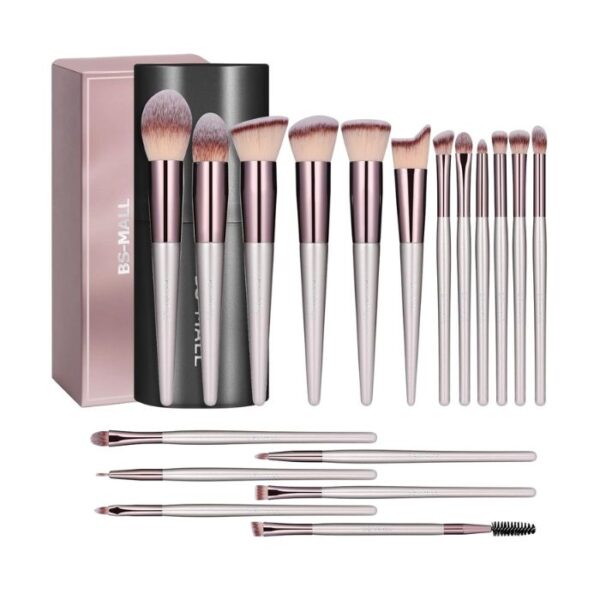 Makeup Brush Set 18 Pcs Premium Synthetic Foundation Powder